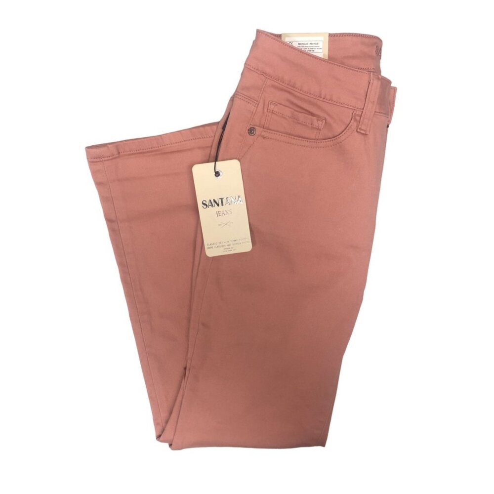 Santana Women’s Peach Mid-Rise Jeans – Size 6